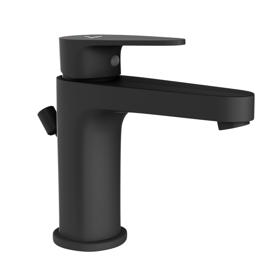 Picture of Single Lever Basin Mixer with Popup Waste - Black Matt
