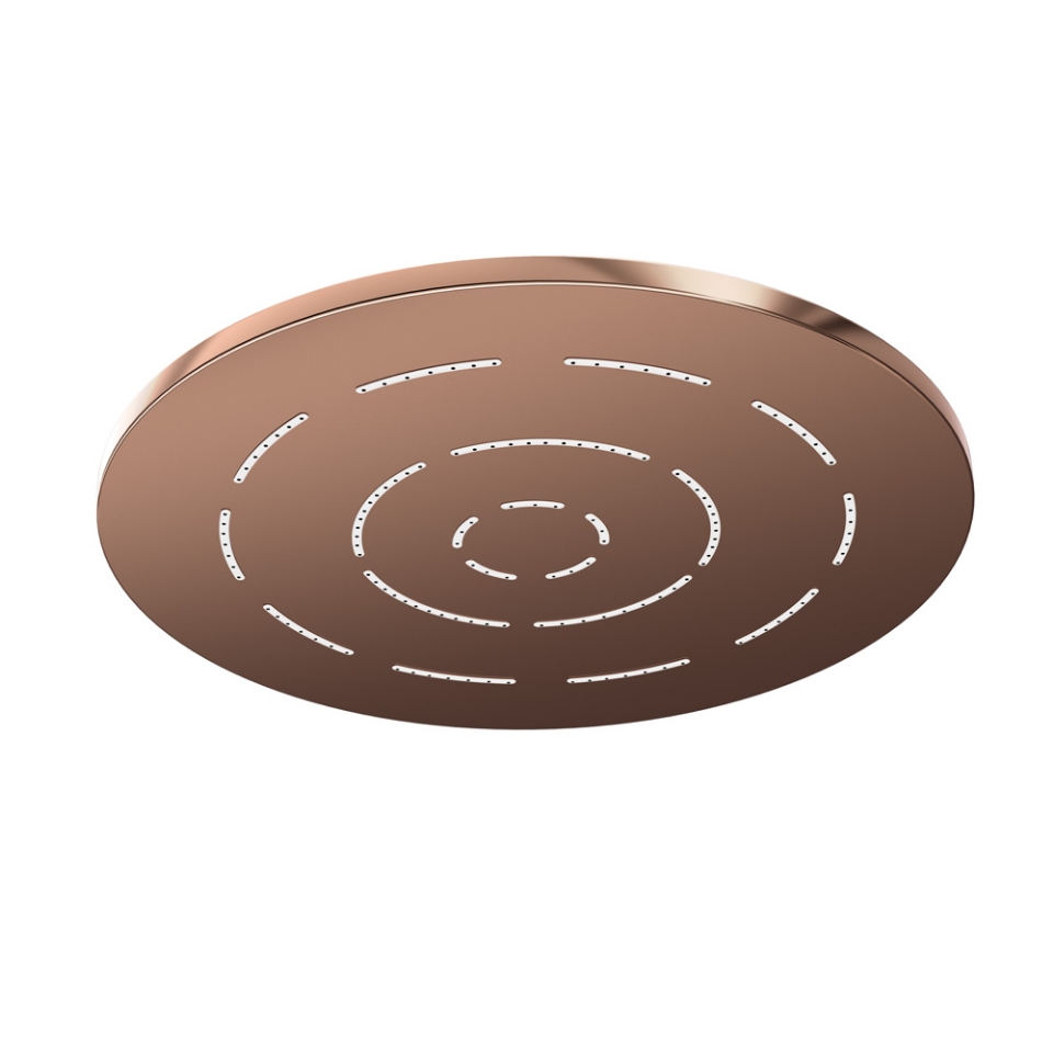 Picture of Single Function Round Shape Maze Overhead Shower - Blush Gold Bright PVD